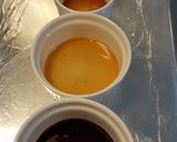 Hình bước làm 2 của món Bánh Flan cafe cho ngày trời nóng.