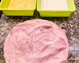 Foto del paso 2 de la receta: Pastel frío de jamón, queso y huevo hilado