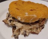 Foto del paso 9 de la receta: Arepa🍄rellena🥯de champiñones🥙salteados🧀y queso🧆