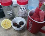 A picture of step 1 of Water melon juice.