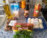 Foto del paso 1 de la receta Espaguetis con albóndigas de lentejas y champiñones