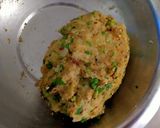 A picture of step 5 of Ragda Patties Chaat.