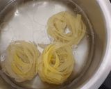 A picture of step 1 of Fettuccine Pasta 🍝 In Alfredo Sauce.