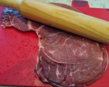 Foto del paso 2 de la receta: Cachopo relleno de pimientos del piquillo, queso y jamón