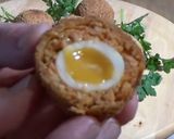 A picture of step 8 of Scotched Quail Egg with Chorizo.