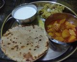 બટેટાનું શાક અને ભાખરી રેસીપી સ્ટેપ1ફોટો