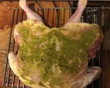 A picture of step 1 of California Farm Harissa Chicken.