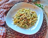 Foto del passaggio 8 della ricetta Pasta cremosa con piselli e speck