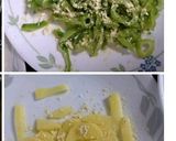 A picture of step 1 of Kaju Karela.