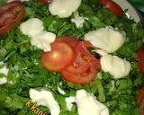 A picture of step 1 of Lettuce salad 1.