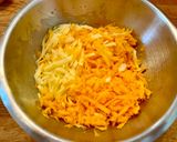 Une image de l'étape 1 de Rösti de courge butternut.