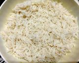A picture of step 1 of Singapore Egg Fried Rice.