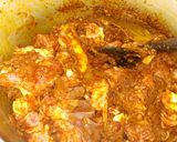 A picture of step 6 of Odia style mutton curry.