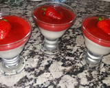 صورة لخطوة 2 من وصفة باناكوتا بالفراولة 🍨🍨🍓🍓