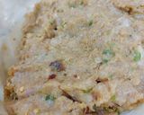 A picture of step 3 of Chicken Seekh kabab.