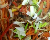 A picture of step 6 of My Pulled Beef Stir fry. 😀.