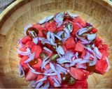 Foto del paso 3 de la receta: Ensalada de Sandía con Vinagreta de Anacardos