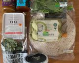 A picture of step 1 of Fridge raid curried egg wrap.