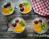 Foto langkah ke 3 dari resep Milk Fruit puding jell.