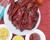 A picture of step 1 of Momos Chutney.