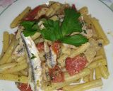 Foto del passaggio 4 della ricetta Casarecce con alici fresche e colatura di alici
