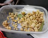 A picture of step 3 of Winter special big size brinjal bartha.