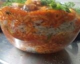 A picture of step 11 of Brown rice with Mexican curry (no onion no garlic).