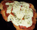 Foto del paso 3 de la receta: Milanesa a la napolitana y fideos a la crema
