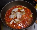 A picture of step 5 of Braised Pork belly and sweet potato with tomato.