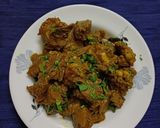 A picture of step 4 of Mutton masala.