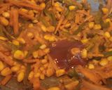 मिक्स वेज क्रीमी स्पेगेटी (Mixed veg creamy spaghetti) रेसिपी चरण 4 फोटो