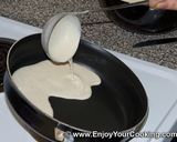 A picture of step 3 of Blintzes.