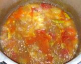 A picture of step 2 of Punjabi Karela gosht.