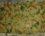 Foto del paso 6 de la receta: Tarta de sobra de arroz con verduras jamón y queso mozzarella