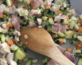 Foto del paso 2 de la receta: 243. Pimientos rellenos de quinoa, pollo y verduras (principal verdura)