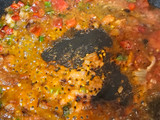 Arroz de gamba roja y pimiento de padrón