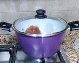 Foto del paso 1 de la receta: Sopa de gambas frescas con verduras a los tres caldos