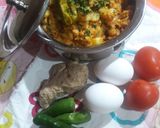A picture of step 5 of Aaloo anday.