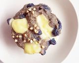 รูปขั้นตอนการทำที่ 7 ของ No-egg blueberry cheese muffin