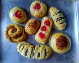 Foto langkah ke 14 dari resep Donat Pizza Ubi (eggless).