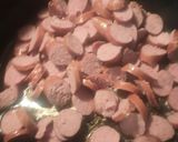 A picture of step 3 of Spanish Bean Soup from my Mother's Recipe Card.