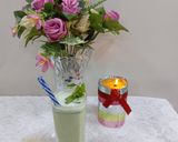 A picture of step 3 of Cumin mint lassi.