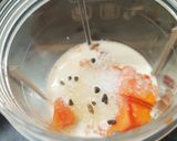 A picture of step 2 of Sweet Papaya Milk Shake.