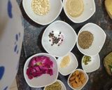 A picture of step 1 of Thandai.