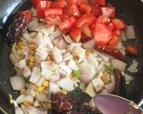 A picture of step 3 of Kara chutney, for South Indian.