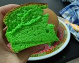 Foto langkah ke 5 dari resep Ogura Pandan Cake (resep simple tanpa timbangan).