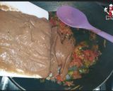 صورة لخطوة 6 من وصفة فول بالخضار🥕🍅 والطحينة بطشة الخل والثوم 😋