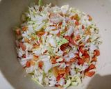 A picture of step 1 of Italian white sauce veg sandwich.