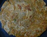 A picture of step 7 of Punjabi potato laccha paratha.