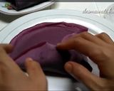 Foto langkah ke 5 dari resep Dadar Gulung Ubi Ungu Tanpa Pewarna Makanan.